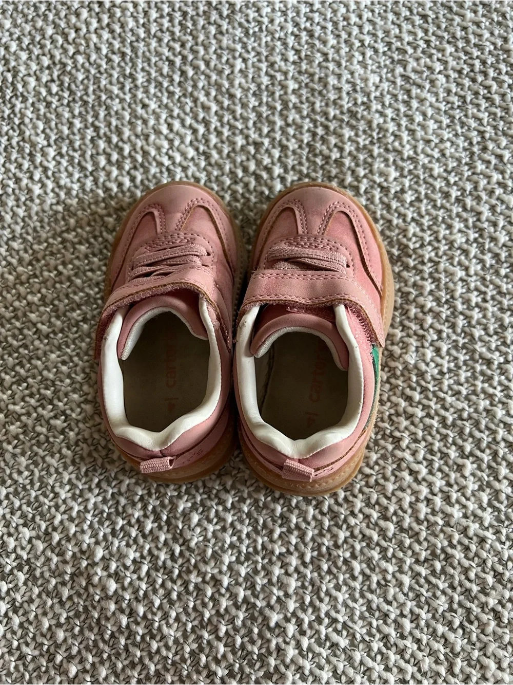 Carter's Dusty Pink Toddler Velcro Sneakers